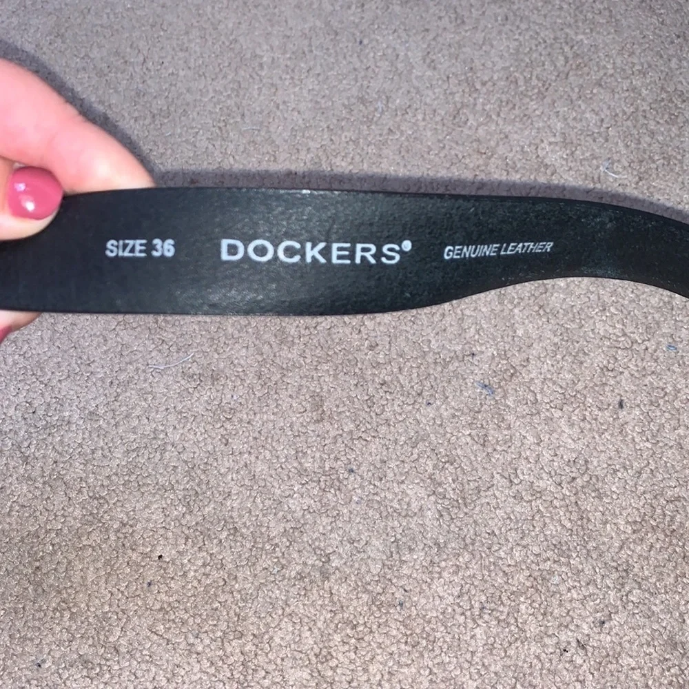 Men’s Dockers Genuine Leather Black Belt